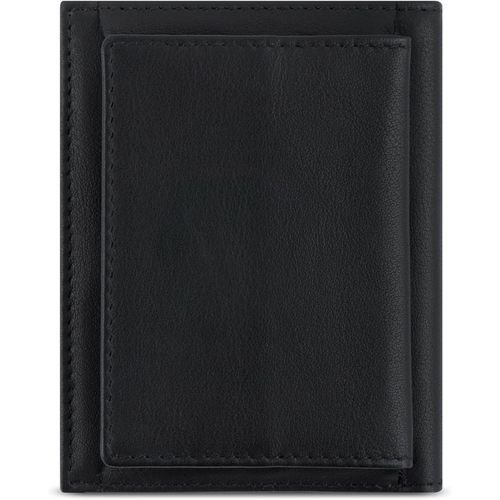 Гаманець Bugatti Secure Slim Mini з RFID-захистом, шкіряний, коричневий - Slim Wallet, картник, відділення для монет XL