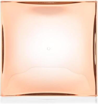 Kartell Boxy Toothbrush Holder, Plastic, Transparent, 7 x 7 x 12 cm (Soap Dish, Rosa Nude)