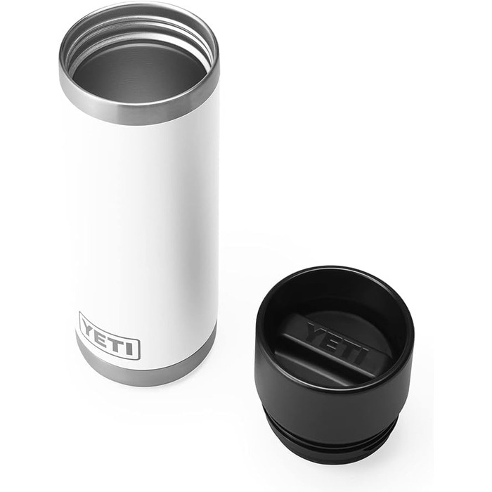 YETI Rambler Bottle with HotShot Lid, 18 oz (532 ml) (White)
