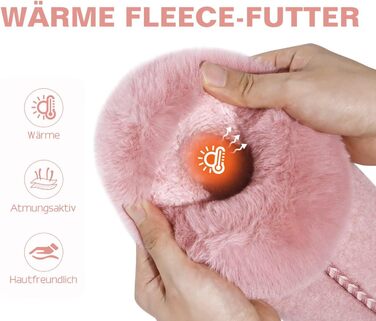 Домашні тапочки COFACE для жінок, зручні, з піною Memory Foam, з фетру, зимові, розмір 36-43 (рожеві, 41 EU)