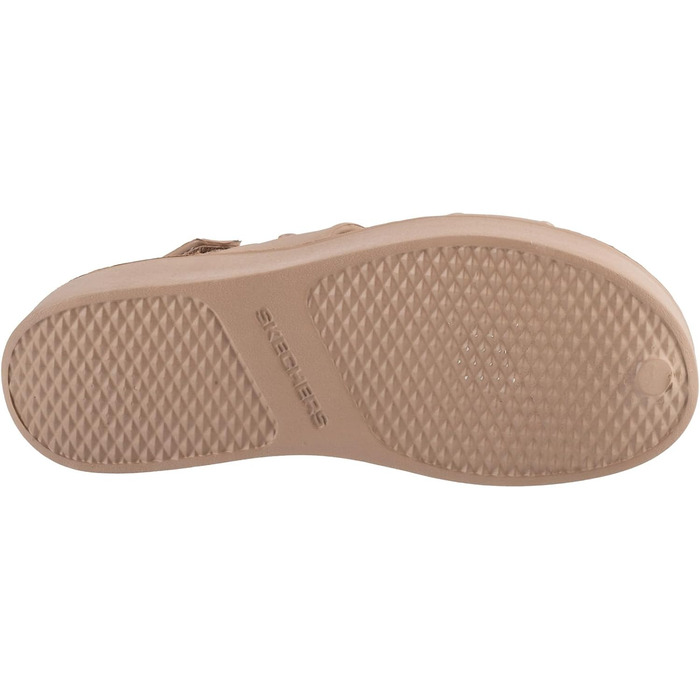 Босоніжки Skechers Platform Keilsandale жіночі бежеві на платформі (37 EU)