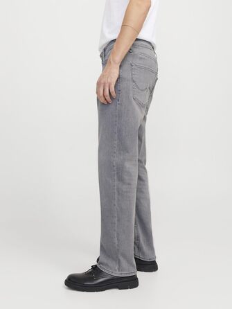 Джинси чоловічі JACK & JONES JJIMIKE Original Tapered Fit сірі (36W/32L)