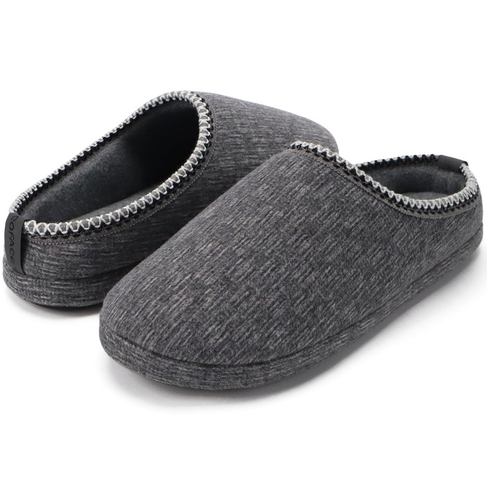 Чоловічі пантолетки COFACE з м'якою піною Memory Foam - зручні домашні тапочки для дому та вулиці (Сірий, 45 EU)