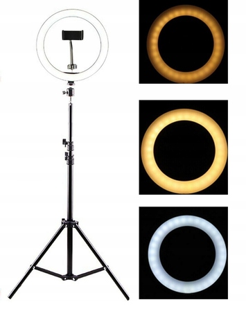 Кільцева LED-лампа 80 Вт + штатив 160 см та тримач для телефону