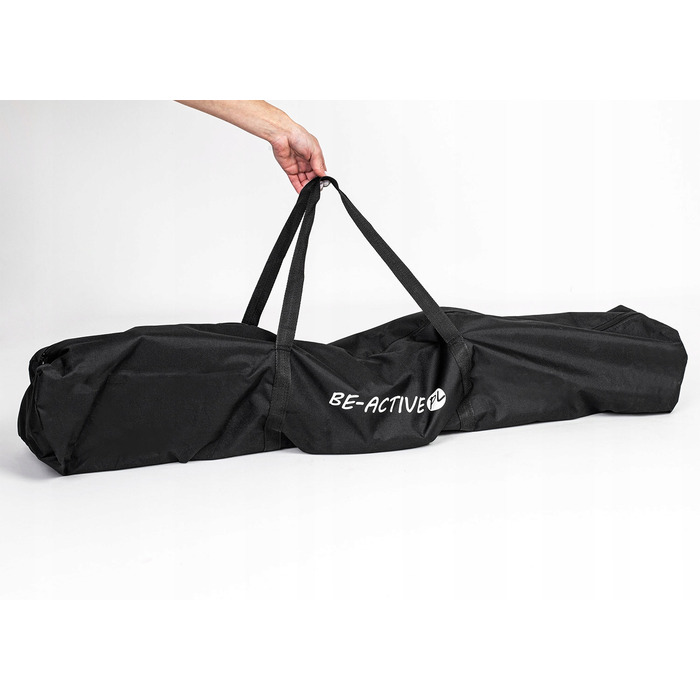Гамак зі стійкою BE-ACTIVE PL, червоний, навантаження до 200 кг, 266 x 150 см