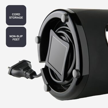 Кавомолка Black+Decker BXCG150E, 150 Вт, пластик, чорна