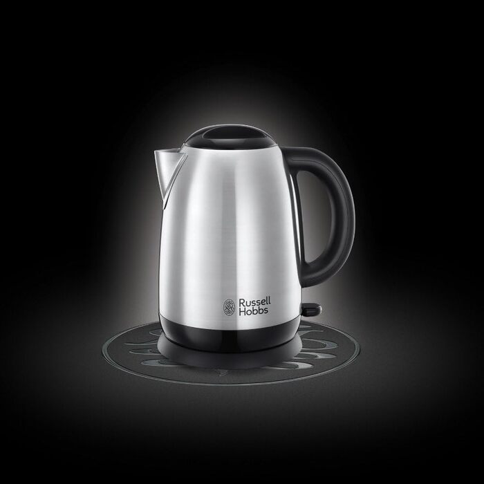 Електричний чайник Russell Hobbs Adventure 1.7л з нержавіючої сталі (2400W) з функцією швидкого кип'ятіння, фільтром від накипу та зручним носиком