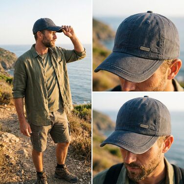 Бейсболка YAMEE з деніму для чоловіків та жінок, унісекс, для спорту, риболовлі, кемпінгу, один розмір (темно-синій)