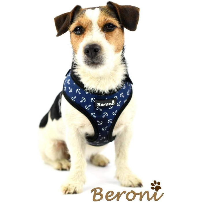 Шлейка для собак Softgeschirr, морська тематика, регульована, розмір L (37-42см, 47-63см)