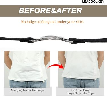 Еластичний ремінь LeaCoolKey для жінок та чоловіків, тонкий, стрейч, для джинсів та суконь, чорний, коричневий, білий, блакитний (80 см), розмір талії 76-90 см