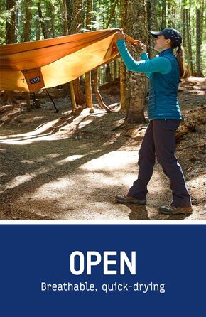 Гамак для кемпінгу ENO DoubleNest, 1-2 особи, спеціальне кольорове рішення ATC Violett / Blaugrün