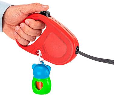 Рулетка для собак Ferplast Flippy ONE, червона, до 25 кг, 5 м