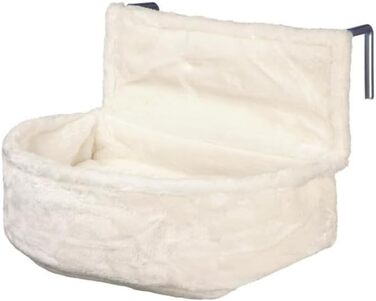 TRIXIE Radiator Snuggle Bag for Cats - Short-haired Plush - Reversible Cushion - Stable Metal Frame - Adjustable Bracket - 43140