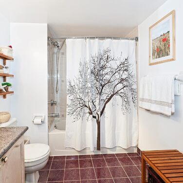 Регульована вигнута штанга для душу, широка, нержавіюча сталь, для ванної кімнати, 106,7–182,9 см (Срібло, 2 шт.)