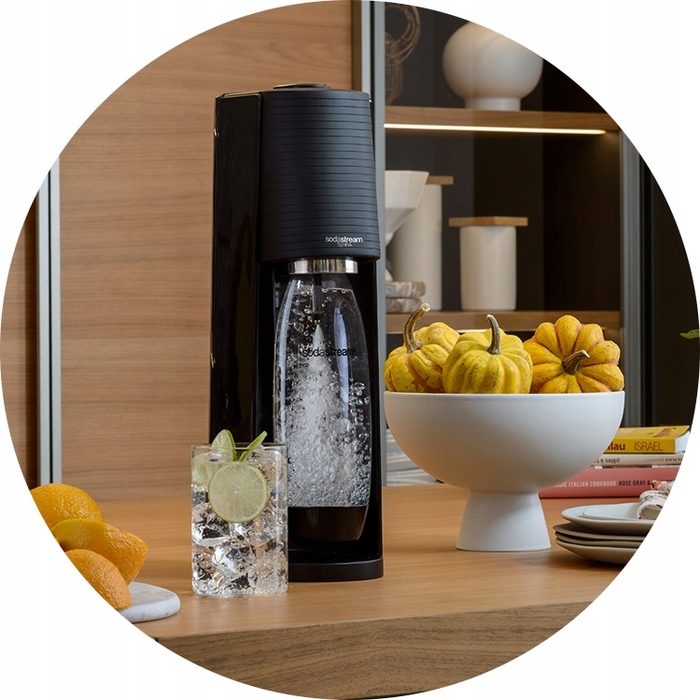 Сифонізатор для води SodaStream Terra + 2 пляшки + 4 сиропи (Pepsi, 7Up, Mirinda, Pepsi Max)