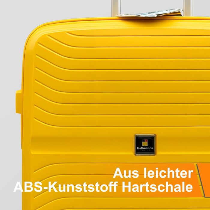 Чемодан Ribelli Handgepäck, 70л, жорсткий, з телескопічним ручками та TSA-замком, на 4 колесах, комплект L-XL-XXL