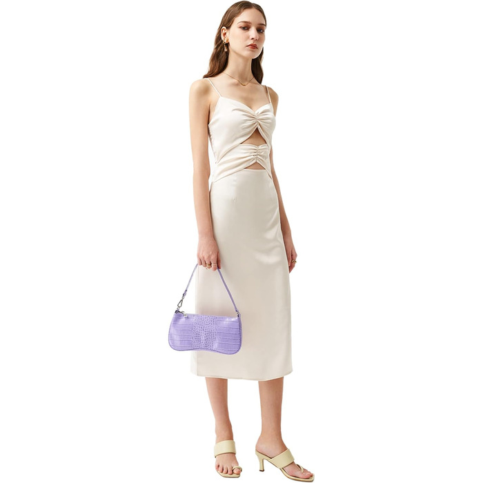 Сумка жіноча JW PEI Eva через плече світло-фіолетова - оригінальна та стильна