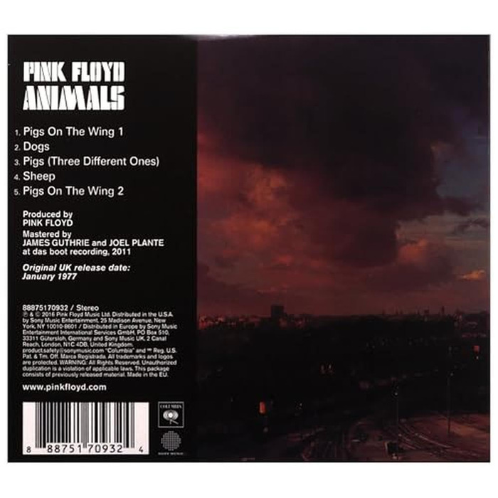 Pink Floyd Animals (Вінілова платівка LP) - Оригінал