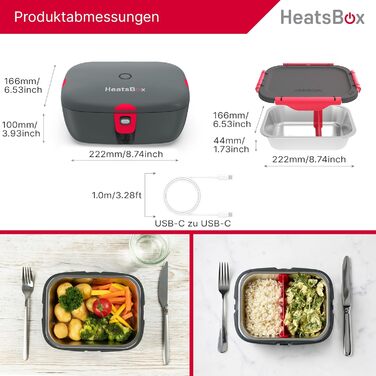 Електрична термобокс Faitron HeatsBox: 90 Вт, з нержавіючою сталею, для їжі, з транспортним кришкою