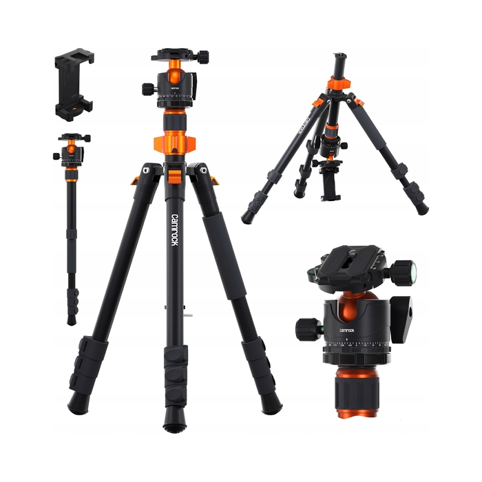 Штатив Camrock Wanderer T42, 175,7 см, чорний