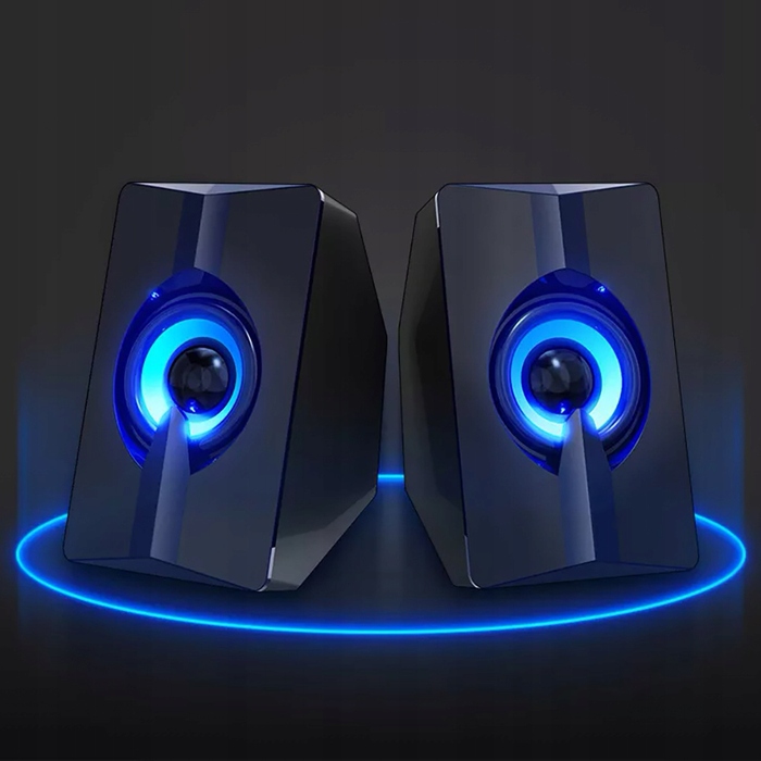 Комп'ютерні колонки 2.0 з LED-підсвіткою