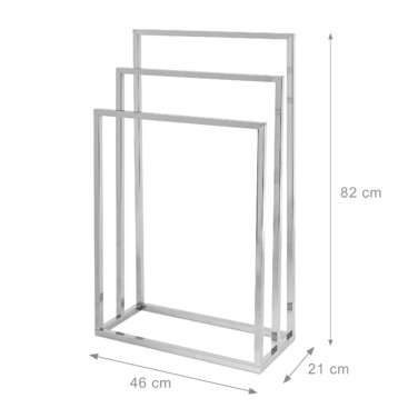 Relaxdays Towel Rack Stainless Steel