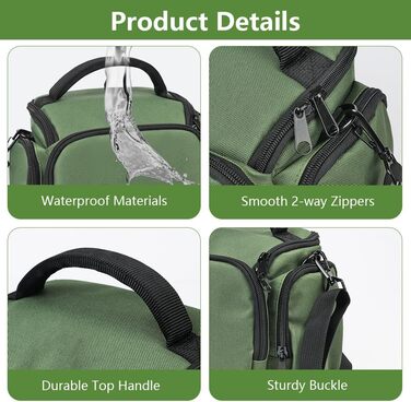 Чохол для камери Ainiv: DSLR/SLR, Canon, Nikon, Sony, водонепроникний, зелений