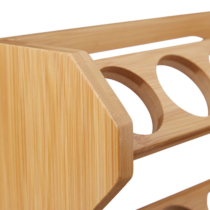 Relaxdays Bamboo Spice Rack 8 Jars