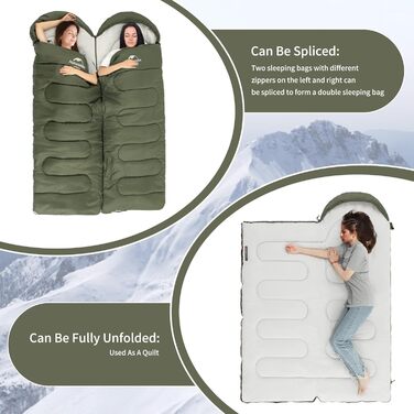 Naturehike 3-Season Quilt Sleeping Bag - Lightweight, Waterproof, Splittable for Adults