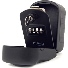 Rhino Lock - Сейф для ключів на стіну з комбінацією, чорний - Pro