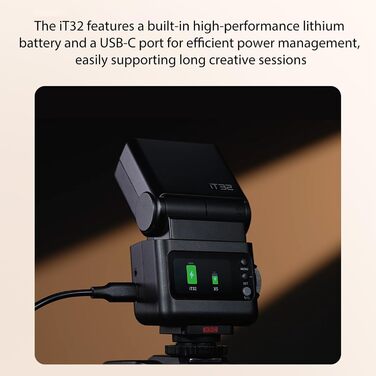 Спалах GODOX iT32 TTL з бездротовим тригером X5N для Nikon: швидка зарядка, HSS 1/8000s, GN18, LED-ліхт, дифузор, магнітний фільтр