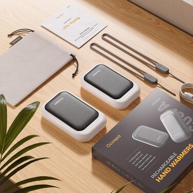 Електричні грілки для рук OCOOPA AI з магнітом, 5000mAh, 2 шт., акумуляторні, ультратонкі, подарунок для жінок, зимові