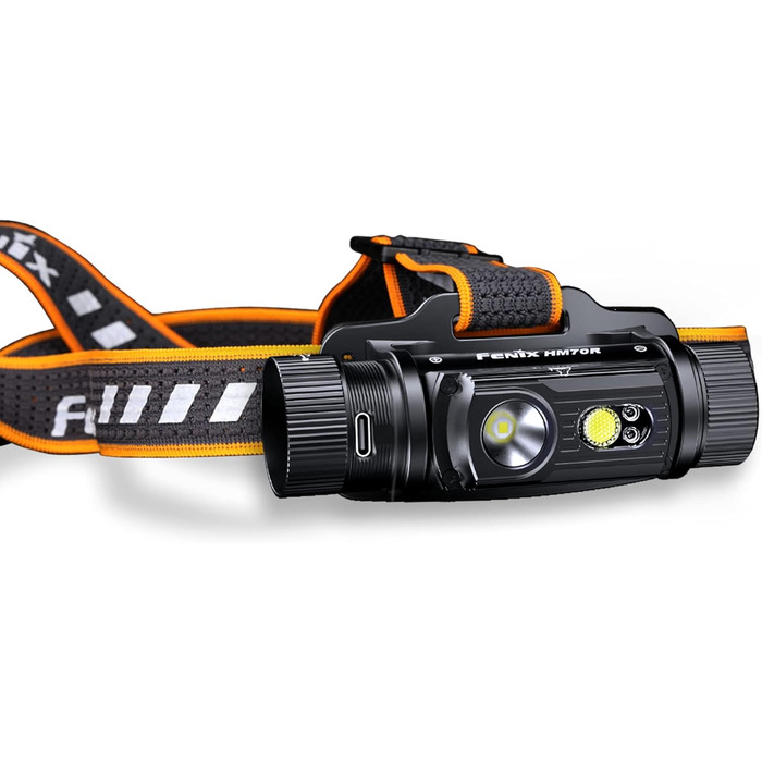 FENIX Hm70r Rechargeable 21700 Powered Headlamp with Neutral White and Red LEDs