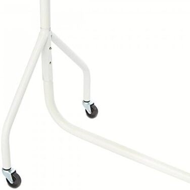 The Shopfitting Shop Clothes Rail 90 cm long x 1.5 m high, robust, 32 mm steel pipe, White