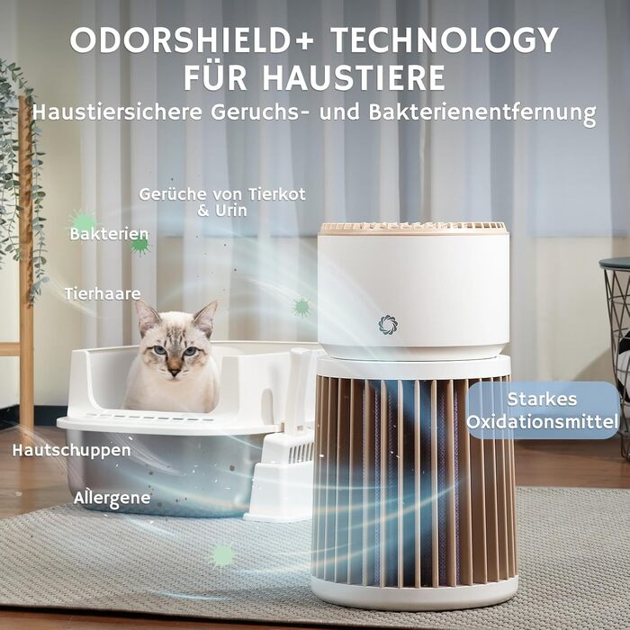 Повітряочищувач та зволожувач Airthereal 2-в-1 (AGH400) для площі до 125 м², 3-ступенева фільтрація, датчик якості повітря, нічний режим, автоматичне зволоження