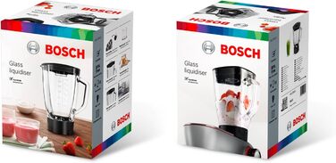 Блендерний насадка Bosch MUZ9MX1 ThermoSafe 2,3 л для OptiMUM, скляна, для льоду та коктейлів, можна мити в посудомийці