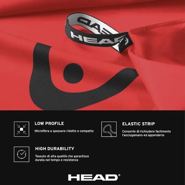 Рушник для дому Osama Home Head Active з гумкою, комплект мікрофібрових рушників. М'який, легкий, швидковисихаючий фітнес-рушник, вбираючий рушник для душу, компактні рушники для подорожей (70x140 см, Червоний Лава)