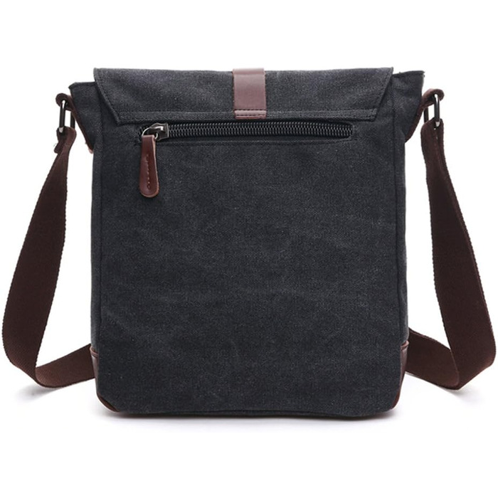 Чоловіча нагрудна сумка OSMIE 16 л, чорна (M) - канвас, для роботи та навчання