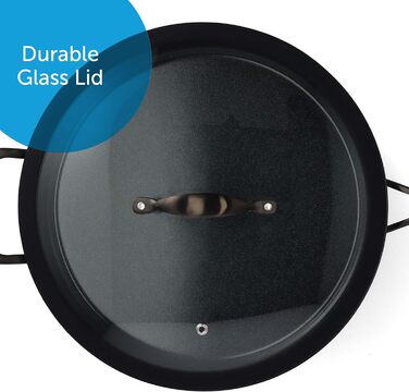 Набір посуду BK Ceramic Black з нержавіючої сталі, 7 предметів: сковорода, каструля, сотейник, індукція, безпечна керамічна антипригарна поверхня без PFAS, чорний (28 см/3,5 л, сотейник)