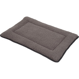 Килимок для тварин Spetebo з плюшу, 90 x 60 см, сірий - нековзний килимок-ліжко для собак та котів, м'яка підстилка, ковдра для домашніх тварин