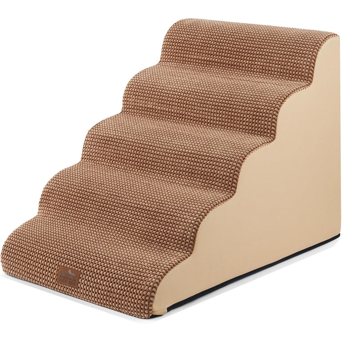 Широка сходинка для собак, невелика сходинка для домашніх тварин з нековзною поверхнею (Чорний та Білий, ) Чорний та Білий (Світло-коричневий, 5.0, 83x50x57см)