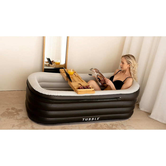 Надувна ванна Tubble Royale Black Onyx 255 літрів: розкішне домашнє спа для дорослих