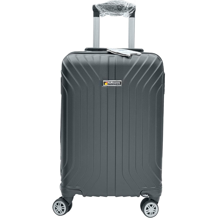 Чемодан Ribelli Handgepäck, 70 л, середній, з жорстким корпусом, з 4 колесами, з TSA-замком, телескопічна ручка, набір L-XL-XXL (02066-чорний, L (50л))