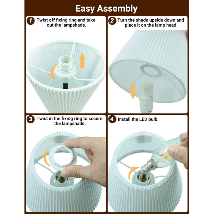 Торшер на тумбочку з сенсорним керуванням, регульована яскравість, 31.5 см, ретро-дизайн, чорний. Ідеальний подарунок на Новий Рік та Різдво