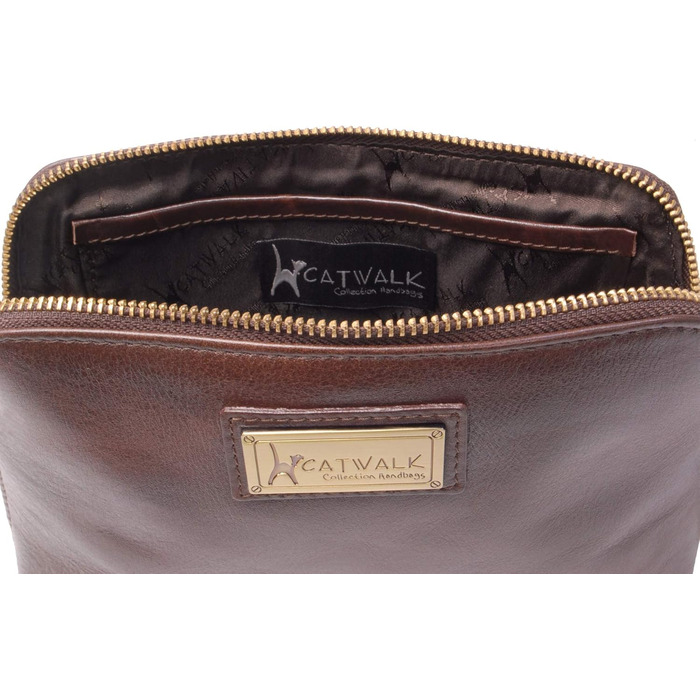 Сумка для косметики Emma Catwalk Collection з натуральної шкіри, коричнева