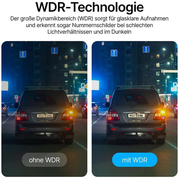 Відеореєстратор Oryzom 4K з екраном 3.94' - автомобільна камера переднього та заднього огляду, 170° ширококутний об'єктив, нічне бачення та режим паркування