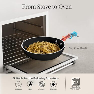 Набір посуду Gotham Steel 15 предметів з керамічним антипригарним покриттям, кухонний набір, посуд для приготування їжі