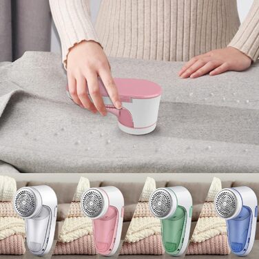 Електричний видалення ворсу Rose: видалення ворсу для одягу з пуловерів та вовни (зелений)