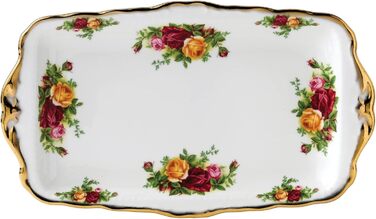 Сервізна тарілка Royal Albert Old Country Roses, 30 см, фарфор, для подачі сендвічів