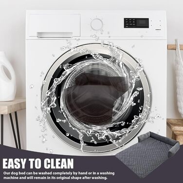 М'яке ліжко для собак, захист дивану, лежанка для собак, плюшеве ліжко, килимок для собак, тепле ліжко для великих, середніх та маленьких собак 75х75 см